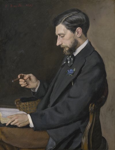 Edmond Maître door Jean Frederic Bazille